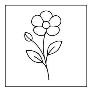 Minimalistická omalovánka iskerníka - coloring page na vyfarbovanie pre deti a dospelých