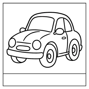 Auto coloring page – omaľovánka auta na vytlačenie zadarmo pre deti