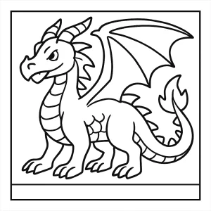 Dračí coloring page omalovánka na vyfarbovanie pre deti na vytlačenie