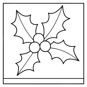 Omalovánka cezmína – zimná rastlina coloring page na vyfarbenie pre deti