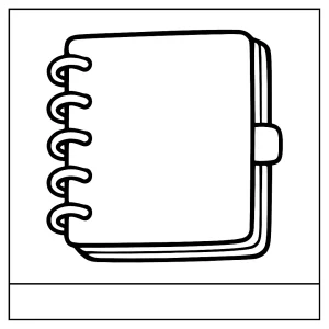 Omalovánka zápisník – coloring page pre deti a dospelých na vyfarbenie