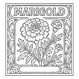 Nechtík Art Nouveau omaľovánka – detailná coloring page k vytlačeniu zdarma